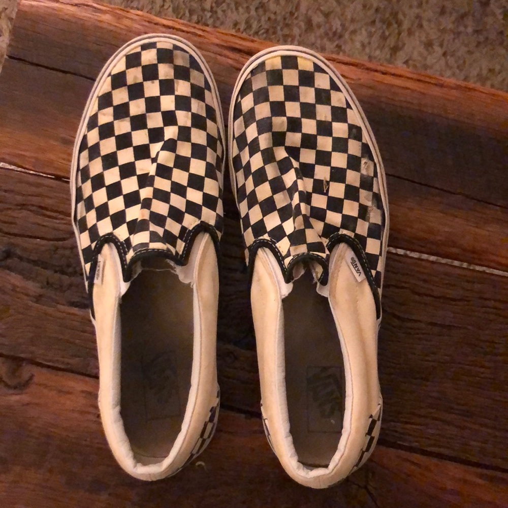 Men’s Checkered Slip On Vans Shoes